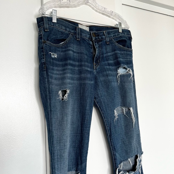 CURRENT ELLIOT | distressed destroy boot cut jeans - Picture 3 of 6
